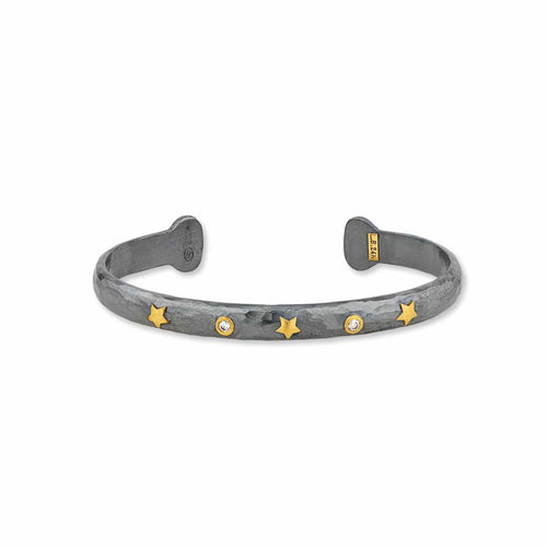 Stockholm Stars Open Cuff with Diamond by Lika Behar