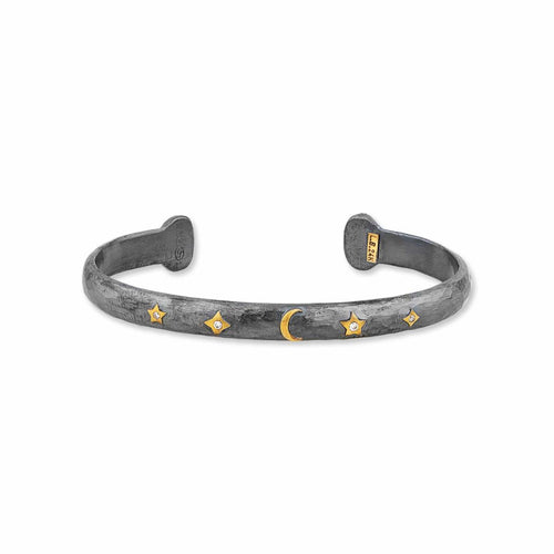 Stockholm Moon and Stars Cuff with Diamond by Lika Behar