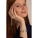Stockholm Cross Cuff with Diamond by Lika Behar