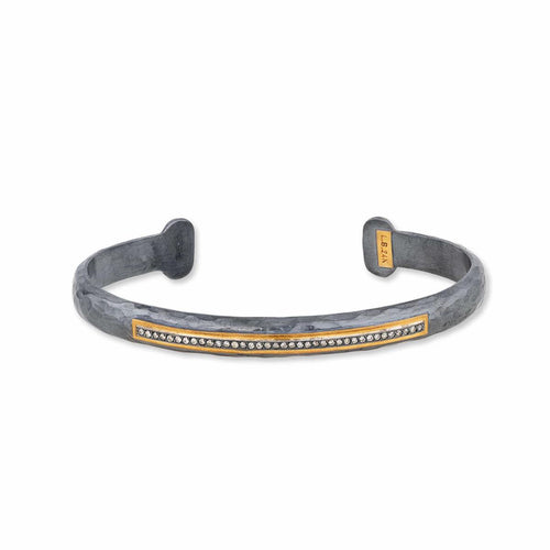 Stockholm Diamond Bar Open Cuff by Lika Behar