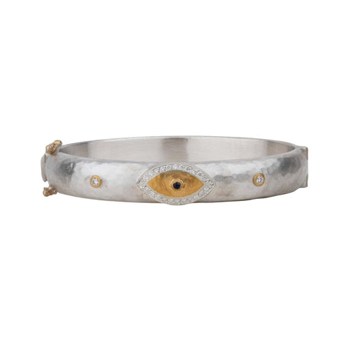 Stockholm Eye Bracelet with Diamond & Sapphire by Lika Behar