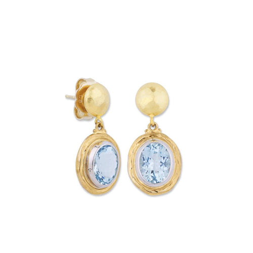 Santorini Earrings with Aquamarine by Lika Behar