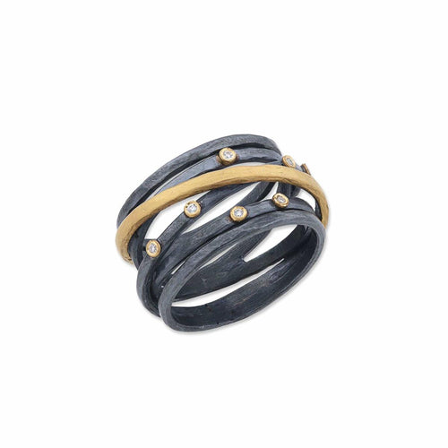 Stockholm Ring with Diamond by Lika Behar