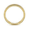 14K Yellow Gold Bujukan Diamond Bezel Wide Stackable Ladies Ring - LR52509Y45JJ-Gabriel & Co.-Renee Taylor Gallery