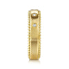 14K Yellow Gold Bujukan Diamond Bezel Wide Stackable Ladies Ring - LR52509Y45JJ-Gabriel & Co.-Renee Taylor Gallery