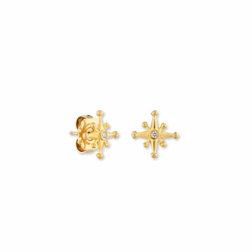 Starburst 13MM Studs with Diamonds by Lika Behar