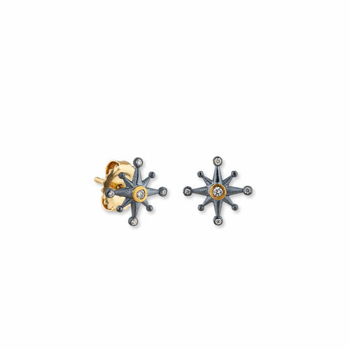 Starburst 10MM Studs with Diamonds by Lika Behar