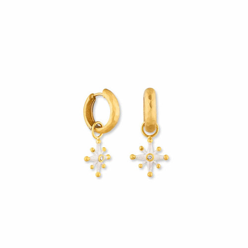 Starburst Small Ear Charms with Diamonds by Lika Behar
