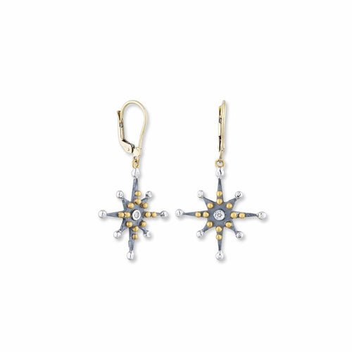 Starburst Earrings with Diamond by Lika Behar