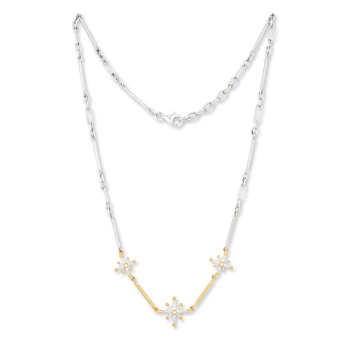 Starburst 3 Star Necklace Diamond Accents by Lika Behar