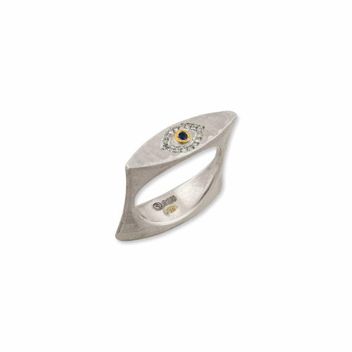 Flipper Mq Eye Ring Flips To Fusion with Diamond & Sapphire by Lika Behar
