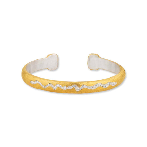 Stockholm Mountain Range Kick Cuff with Diamonds by Lika Behar
