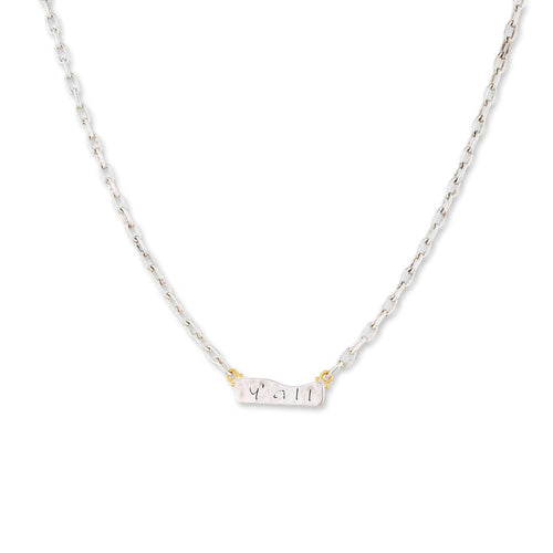 Stockton "y'all" Necklace with Diamond by Lika Behar