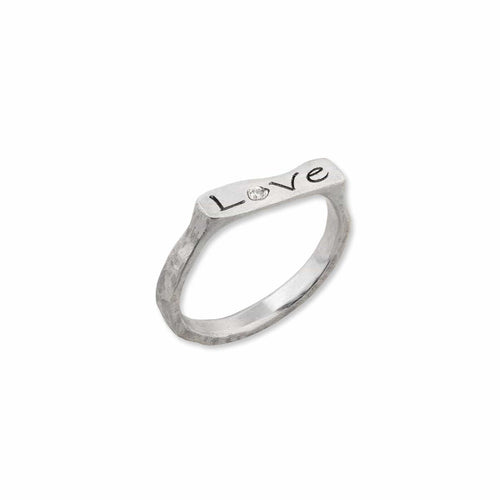 Stockton "love" Ring with Diamond by Lika Behar