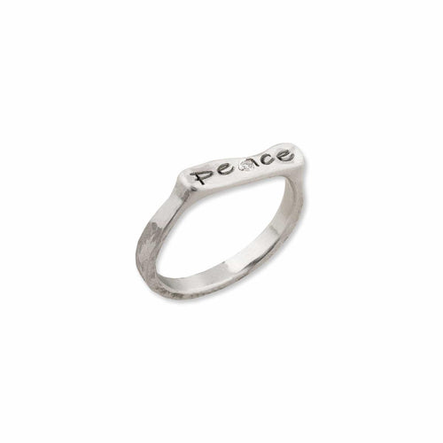 Stockton "peace" Ring with Diamond by Lika Behar