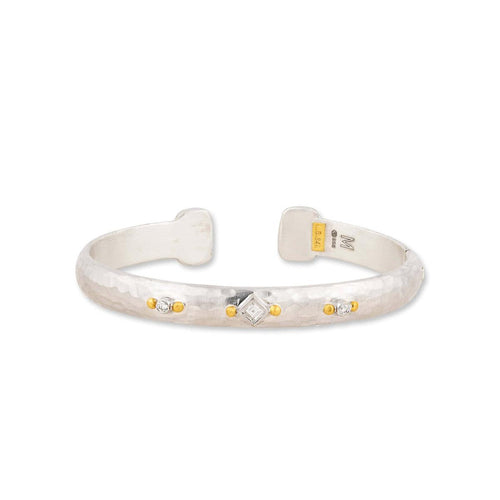 Stockholm Square & Round Bracelet with Diamond by Lika Behar