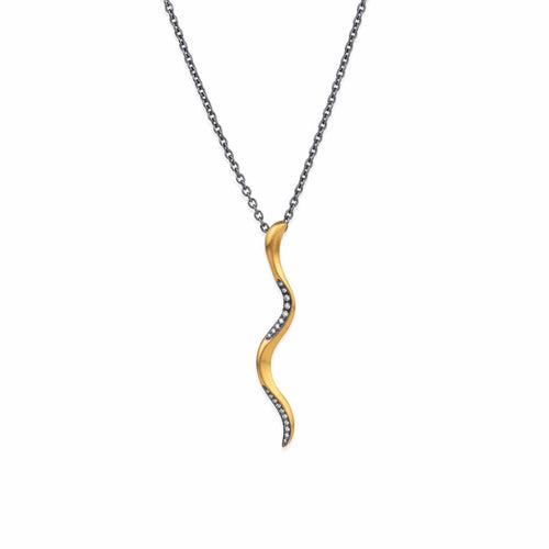 Swiggle Pendant, 48mm, Diamond by Lika Behar