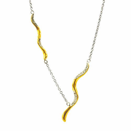 Swiggle Gsil Necklace, Diamond by Lika Behar