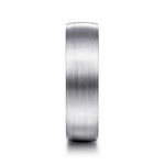 14K White Gold 6mm - Men's Wedding Band in Satin Finish - MBL0156-60W4JJJ-Gabriel & Co.-Renee Taylor Gallery