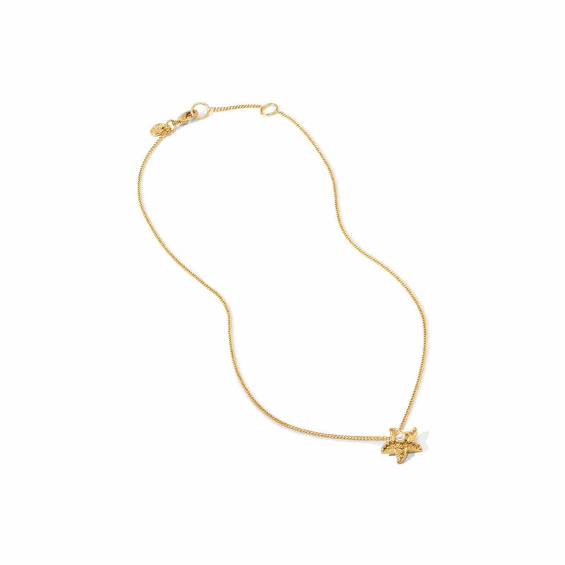 Sanibel Starfish Delicate Necklace - Pearl-Julie Vos-Renee Taylor Gallery