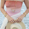 Kaleidoscope Charm Iridescent Clear Crystal Pendant Necklace - P207GIRC00-Julie Vos-Renee Taylor Gallery