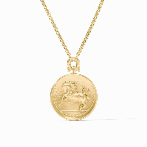 Saratoga Horse Gold Necklace - N563G00-Julie Vos-Renee Taylor Gallery