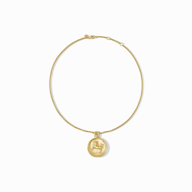 Saratoga Horse Gold Necklace - N563G00-Julie Vos-Renee Taylor Gallery