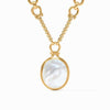 Saratoga Statement Necklace Mother of Pearl - N554GMPL00-Julie Vos-Renee Taylor Gallery