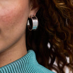 Savoy Silver Hoop Earrings - HP050S-Julie Vos-Renee Taylor Gallery