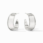 Savoy Silver Hoop Earrings - HP050S-Julie Vos-Renee Taylor Gallery
