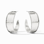 Savoy Silver Hoop Earrings - HP050S-Julie Vos-Renee Taylor Gallery