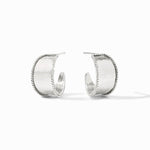 Savoy Silver Hoop Earrings - HP050S-Julie Vos-Renee Taylor Gallery