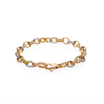18K Rose Gold, Yellow Gold, Platinum and Diamond Bracelet - B-22RYPD-Alex Sepkus-Renee Taylor Gallery