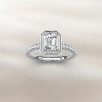 Custom Engagement Ring - 1.17 Lab Grown Diamond Center in 14K White Gold - SODW0044329-Renee Taylor Gallery-Renee Taylor Gallery