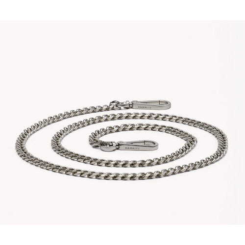 Long Metal Chain Strap in Silver-Hammitt-Renee Taylor Gallery