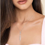 14K White Gold Diamond Lariat Necklace - NK6652W45JJ-Gabriel & Co.-Renee Taylor Gallery