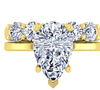 Custom Bridal Set – 3.10 ct Pear-Shaped Lab-Grown Diamond Center in 14K Yellow Gold - SODW0035847-04-Renee Taylor Gallery-Renee Taylor Gallery
