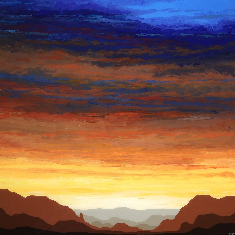 "Sedona Sunrise" 20x20-Robert Charon-Renee Taylor Gallery