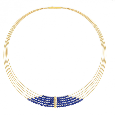 Sentro Lapislazuli Necklace - 84107236-Bernd Wolf-Renee Taylor Gallery