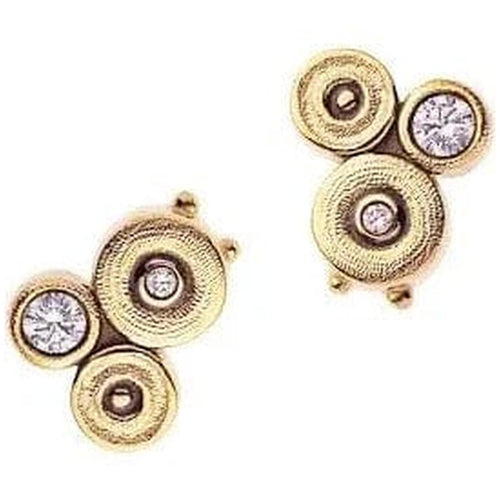 18K Ocean Diamond Stud Earrings - E-261D-Alex Sepkus-Renee Taylor Gallery