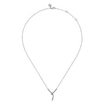 925 Sterling Silver Snake Bujukan Ruby Y Necklace - NK7916SVJRB-Gabriel & Co.-Renee Taylor Gallery