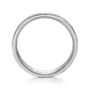 14K White Gold 6mm - Men's Wedding Band in Hammered Finish - MBL0106-60W4JJJ-Gabriel & Co.-Renee Taylor Gallery