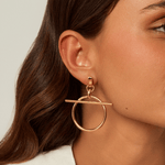 Origins Slim Earrings - Gold Plated - E0071 ORO00-CXC-Renee Taylor Gallery