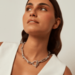 Windward Choker - Silver Plated - N0075 MET03-CXC-Renee Taylor Gallery
