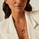 Omega Necklace - Gold Plated - N0066 ORO00-CXC-Renee Taylor Gallery
