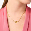 Snake Delicate Cubic Zirconia Necklace - N565GCZ00-Julie Vos-Renee Taylor Gallery