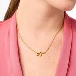 Snake Delicate Cubic Zirconia Necklace - N565GCZ00-Julie Vos-Renee Taylor Gallery
