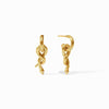 Snake Hoop & Charm Cubic Zirconia Earrings - ER1000GCZ00-Julie Vos-Renee Taylor Gallery
