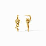 Snake Hoop & Charm Cubic Zirconia Earrings - ER1000GCZ00-Julie Vos-Renee Taylor Gallery