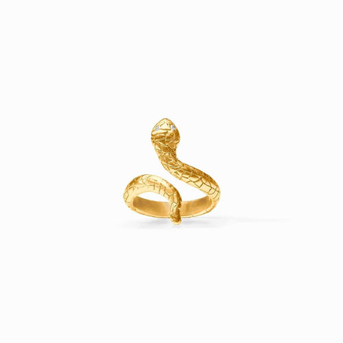 Snake Cubic Zirconia Ring - R239GCZ00-Julie Vos-Renee Taylor Gallery